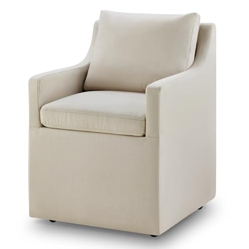 Kislot Upholstered Dining Chair with Casters: $192.37