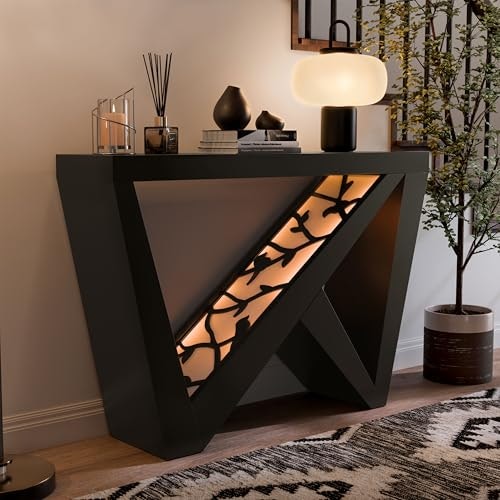 Homes: Inside + Out Naomi Modern LED Console Table: $213.80 Homes: Inside + Out Naomi Modern LED Console Table: $213.80