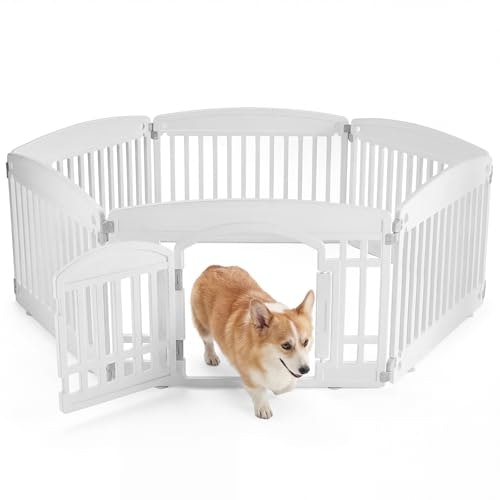 Newbulig 24-Inch 6-Panel Dog Playpen: $49.98