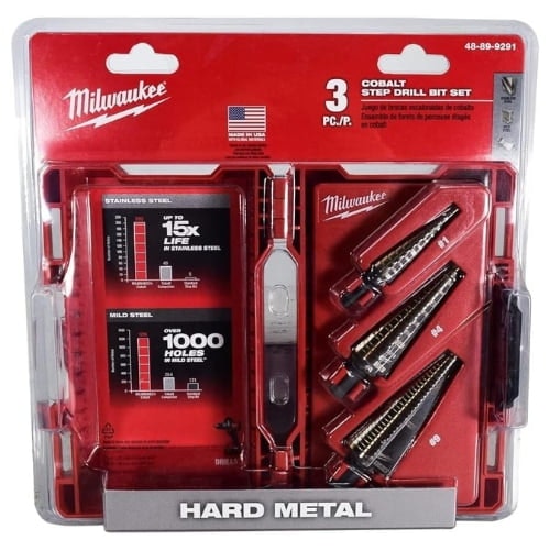 Milwaukee Cobalt Step Bit 3-Piece Kit: $149.99