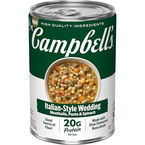 Campbell's Italian Style Wedding Protein Soup 16.1-oz. Can: $2.49 Campbell's Italian Style Wedding Protein Soup 16.1-oz. Can: $2.49