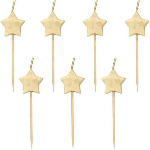 Gold Star Birthday Cake Candles 6-Pack: $4.49 Gold Star Birthday Cake Candles 6-Pack: $4.49