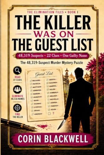 The Killer Was On The Guest List Murder Mystery Puzzle: $14.99 The Killer Was On The Guest List Murder Mystery Puzzle: $14.99
