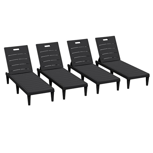 Greesum Adjustable Chaise Lounges 4-Pack: $192.99