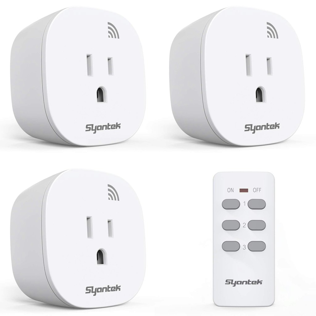 Syantek Wireless Remote Control Outlet Kit: $15