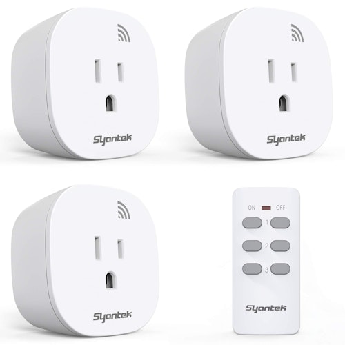 Syantek Wireless Remote Control Outlet Kit for $15 + free shipping w/ Prime