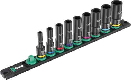 Wera 9-Piece 3/8-inch Drive Impaktor Deep Imperial Socket Set: $104.78
