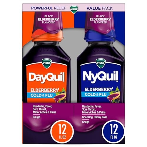 Vicks DayQuil & NyQuil Cold & Flu Liquid Medicine 12oz 2-Pack: $17.99 Vicks DayQuil & NyQuil Cold & Flu Liquid Medicine 12oz 2-Pack: $17.99