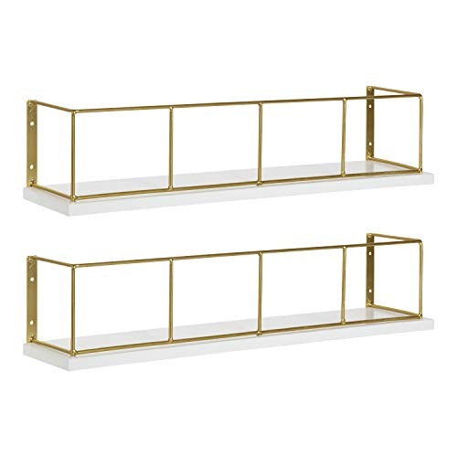 Kate and Laurel Benbrook 18-inch Floating Wall Shelves 2-Pack: $32.19