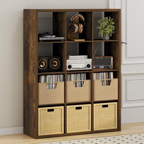 Furinno 12-Cube Record Player Stand: $109.70