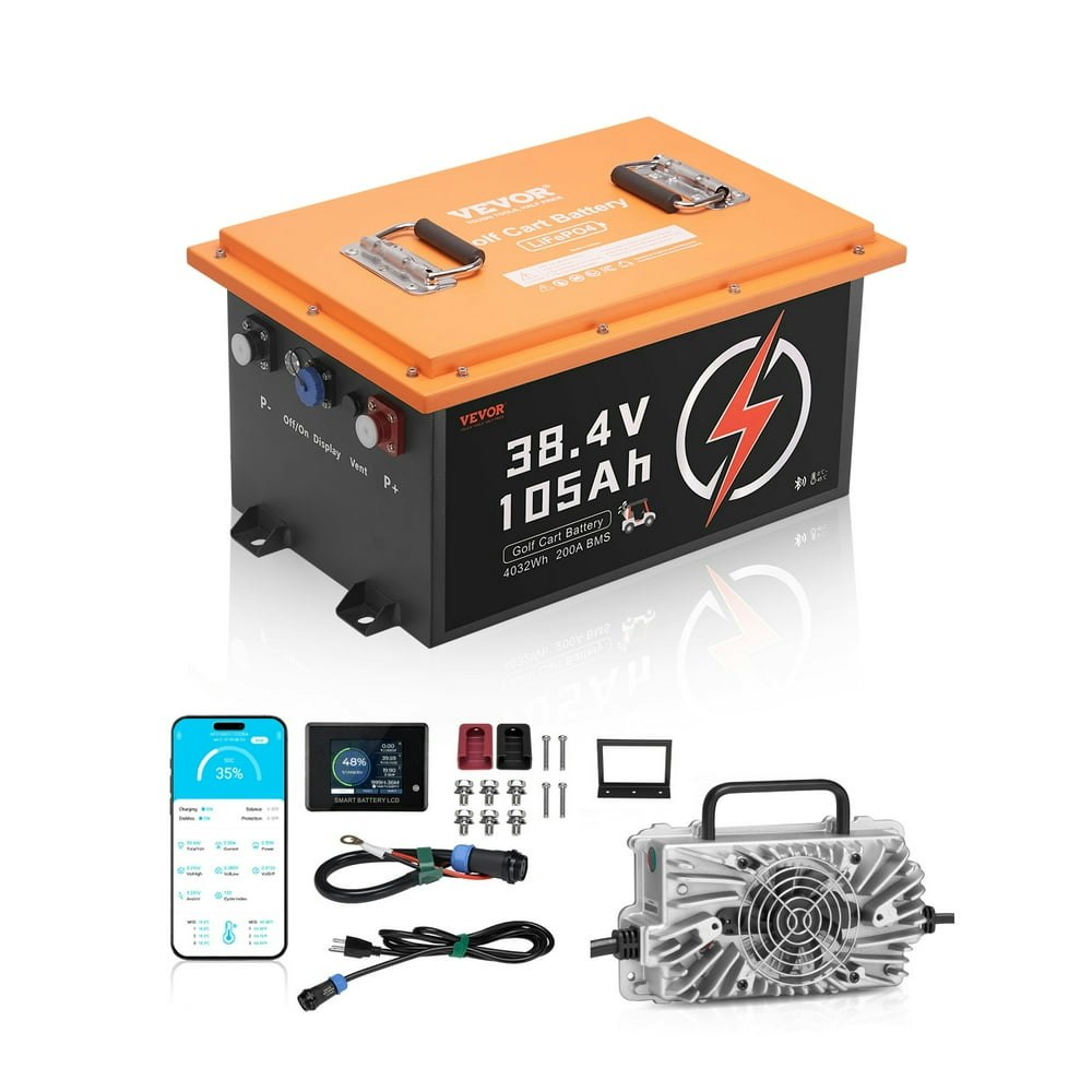 Vevor 36V 105Ah LiFePO4 Golf Cart Battery: $739.11 Vevor 36V 105Ah LiFePO4 Golf Cart Battery: $739.11