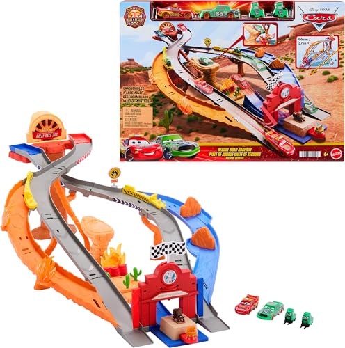 Mattel Disney and Pixar Cars Race & Rescue Road Raceway Playset: $22.11