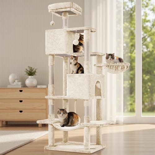 Sweetcrispy 66-Inch Cat Tree Tower: $54.99 Sweetcrispy 66-Inch Cat Tree Tower: $54.99
