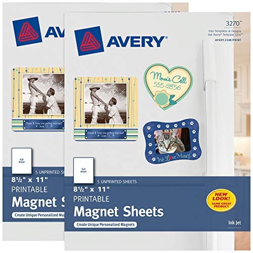 Avery 8.5" x 11" Printable Magnet Sheets 10-Pack: $20.29 Avery 8.5" x 11" Printable Magnet Sheets 10-Pack: $20.29