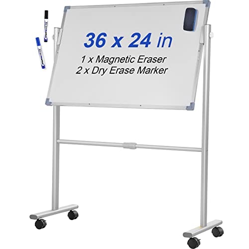Vevor 36 x 24-Inch Double-Sided Rolling Magnetic Whiteboard: $59.42 Vevor 36 x 24-Inch Double-Sided Rolling Magnetic Whiteboard: $59.42