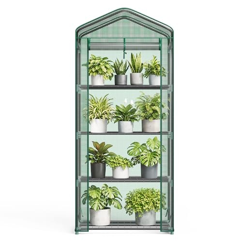 Newbulig 27"x19"x63" 4-Tier Mini Greenhouse: $26.87 Newbulig 27"x19"x63" 4-Tier Mini Greenhouse: $26.87