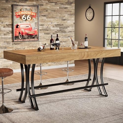 Tribesigns 63-Inch Counter Height Bar Table: $166.99 Tribesigns 63-Inch Counter Height Bar Table: $166.99