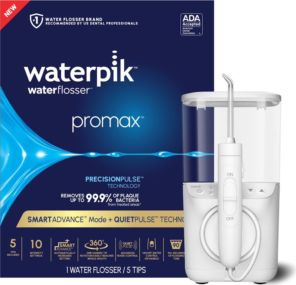 Waterpik Promax SmartAdvance Countertop Water Flosser: $120