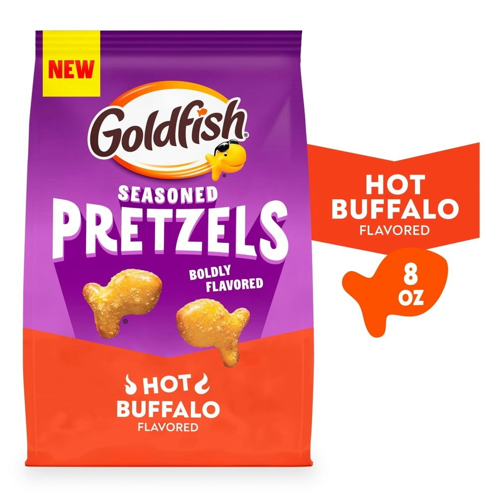 Goldfish Hot Buffalo Seasoned Pretzels 8-oz. Bag: $9