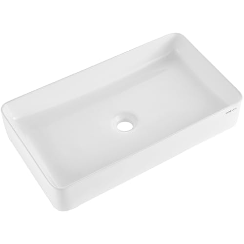 Vevor 24" x 13.8" Rectangular Ceramic Vessel Sink: $58.41 Vevor 24" x 13.8" Rectangular Ceramic Vessel Sink: $58.41