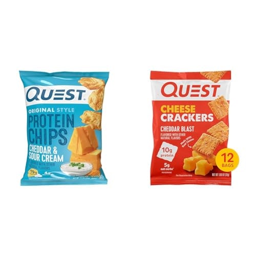 Quest Cheddar & Sour Cream Protein Chips and Cheddar Blast Cheese Crackers 24-Pack: $44.75 Quest Cheddar & Sour Cream Protein Chips and Cheddar Blast Cheese Crackers 24-Pack: $44.75