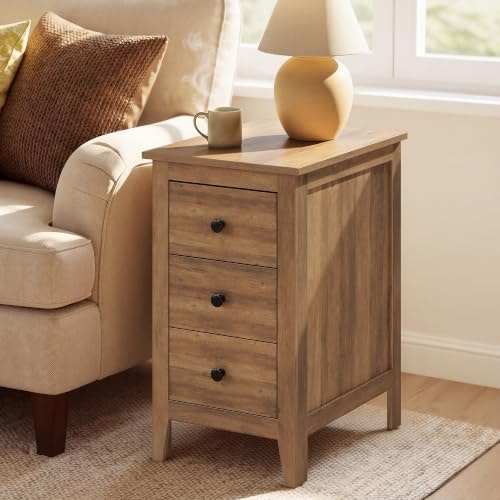 Vasagle 3-Drawer Farmhouse Side Table: $52.49 Vasagle 3-Drawer Farmhouse Side Table: $52.49
