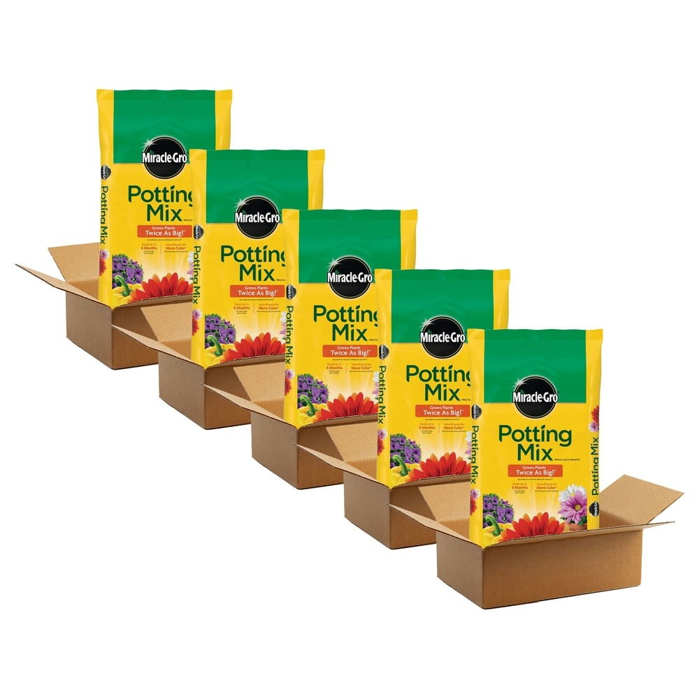Miracle-Gro Potting Mix 2-Cubic Foot 5-Pack: $191.58