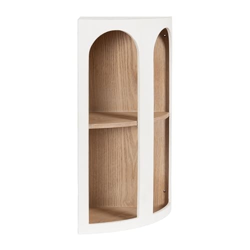 Kate and Laurel Elloree 16" x 11" x 24" Corner Shelf Cabinet: $115.49