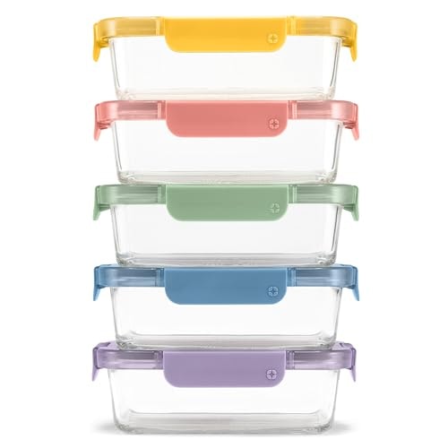 Ello 3.4-Cup Glass Meal Prep Containers 5-Pack: $19.99 Ello 3.4-Cup Glass Meal Prep Containers 5-Pack: $19.99