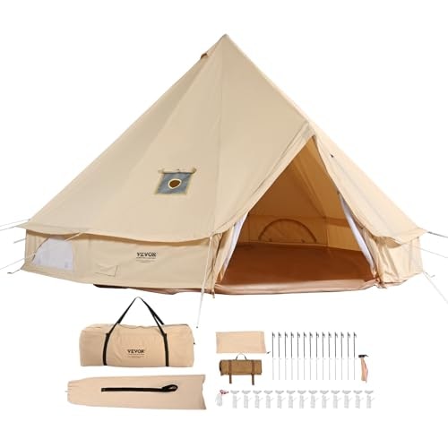 Vevor 19.68-Foot 4-Season Canvas Bell Tent: $458.92 Vevor 19.68-Foot 4-Season Canvas Bell Tent: $458.92