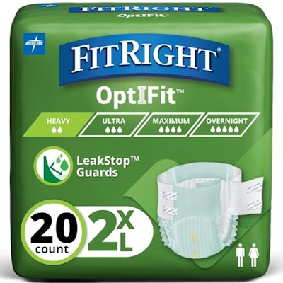 FitRight 2XL Heavy Absorbency Adult Incontinence Briefs 20-Count for $9.80 + free shipping w/ Prime