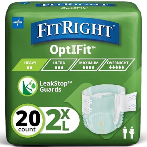 FitRight 2XL Heavy Absorbency Adult Incontinence Briefs 20-Count: $9.80