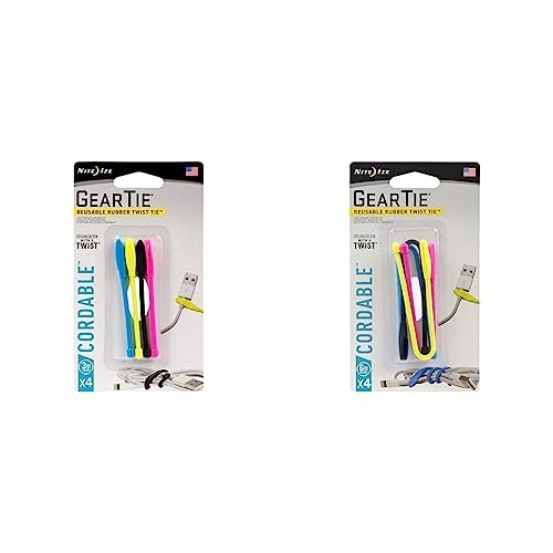 Nite Ize 3-Inch Gear Tie Reusable Rubber Twist Ties 4-Pack: $15.15 Nite Ize 3-Inch Gear Tie Reusable Rubber Twist Ties 4-Pack: $15.15