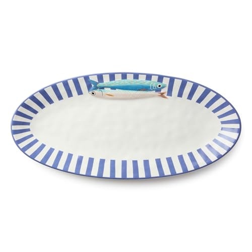 Something Fishy 18" x 8.25" Ceramic Fish Platter: $39.50 Something Fishy 18" x 8.25" Ceramic Fish Platter: $39.50