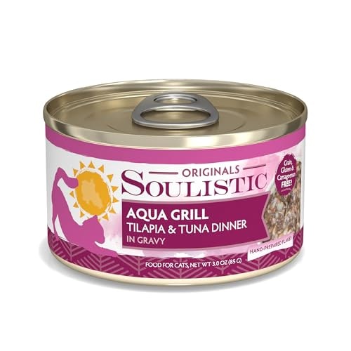 Soulistic Originals Aqua Grill Tilapia and Tuna Wet Cat Food 3oz 12-Pack: $19.92