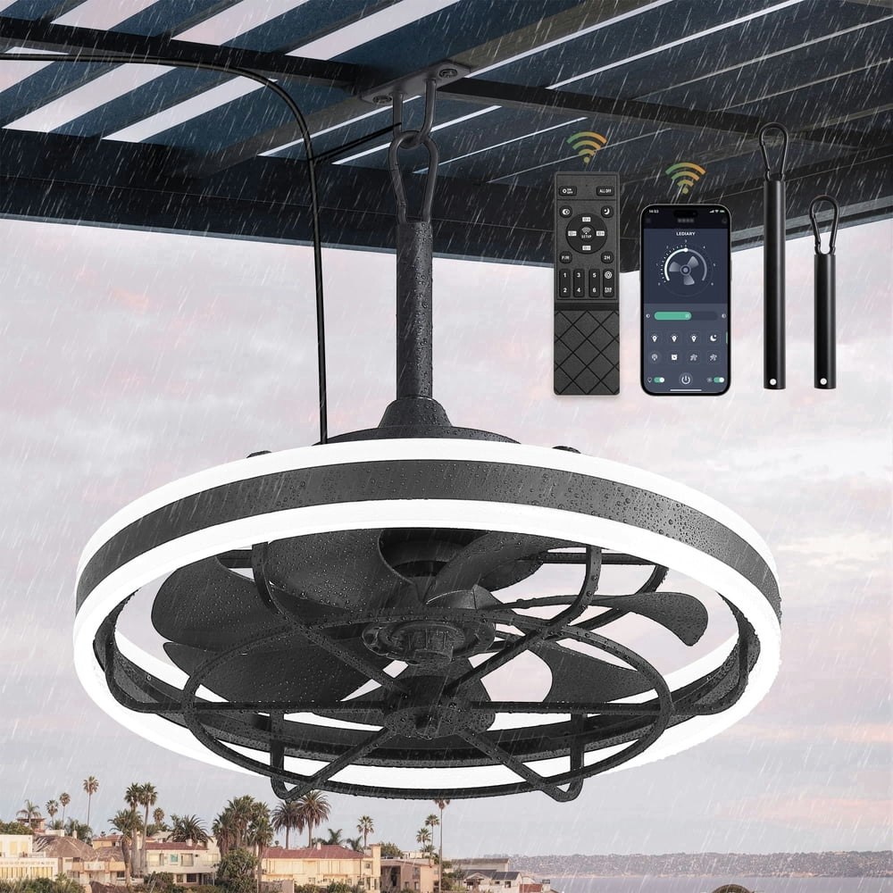 Lokivas 20-inch Waterproof Outdoor Ceiling Fan with Light: $89.99 Lokivas 20-inch Waterproof Outdoor Ceiling Fan with Light: $89.99