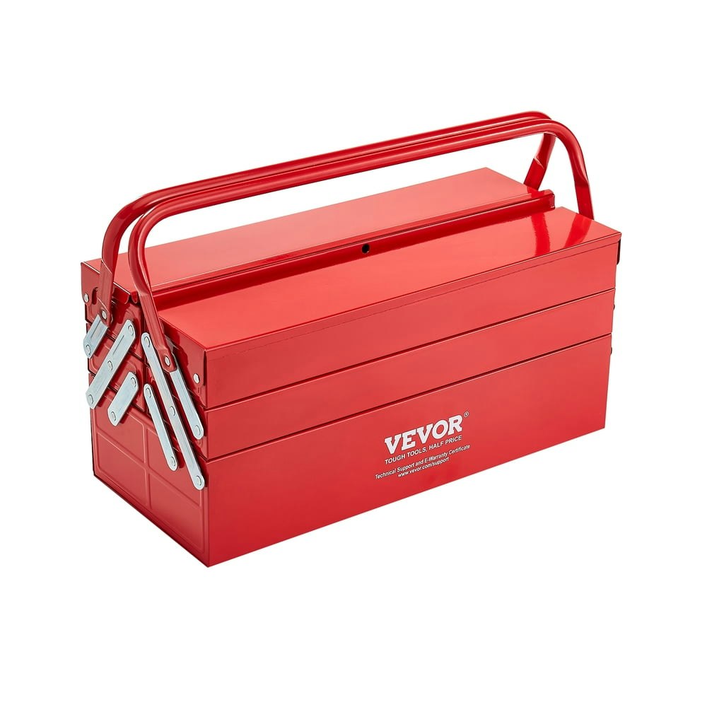 Vevor 18-inch 3-Tier 5-Tray Metal Cantilever Tool Box: $33.07 Vevor 18-inch 3-Tier 5-Tray Metal Cantilever Tool Box: $33.07