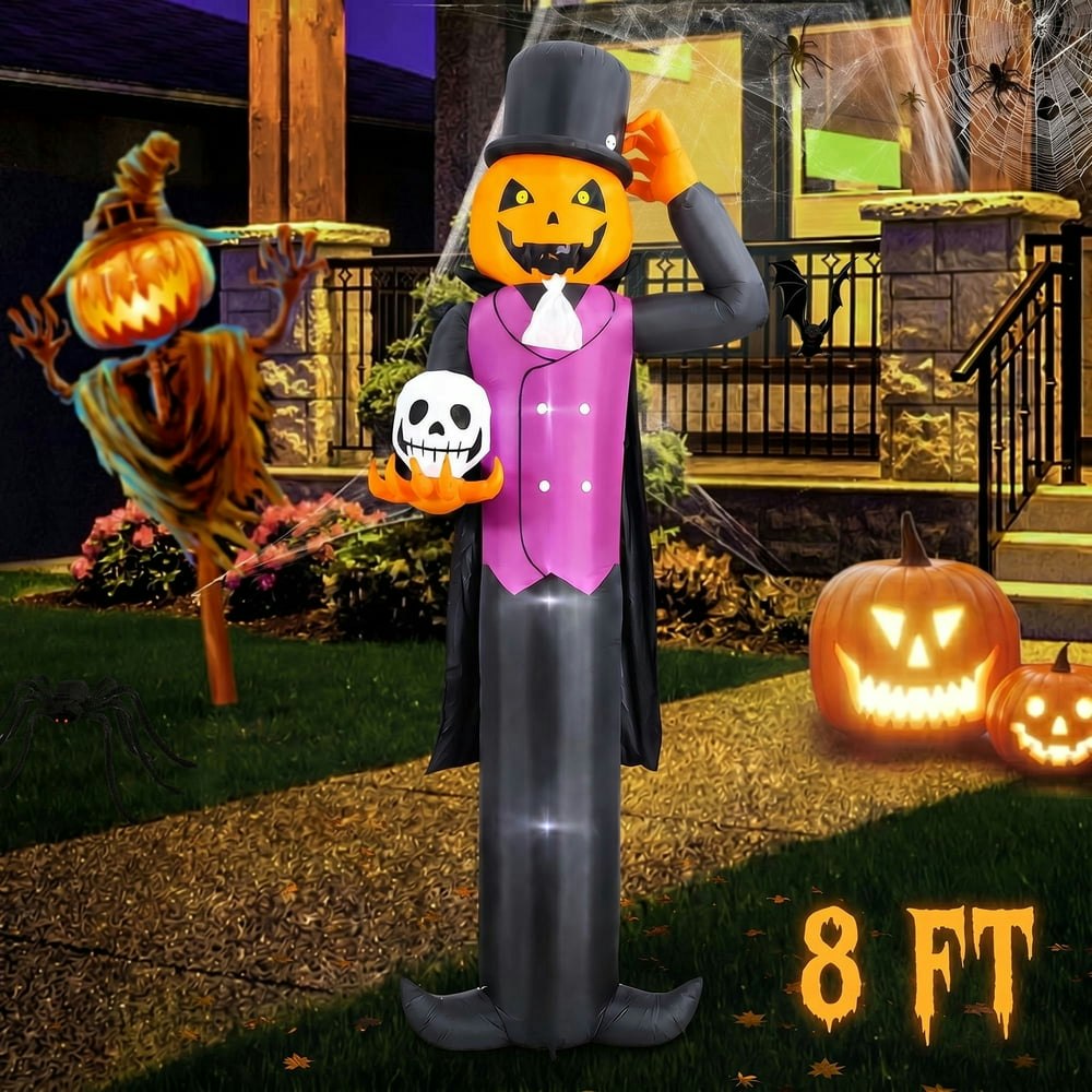 Daybetter 8-Foot Halloween Inflatable Pumpkin Head Vampire: $46.99 Daybetter 8-Foot Halloween Inflatable Pumpkin Head Vampire: $46.99