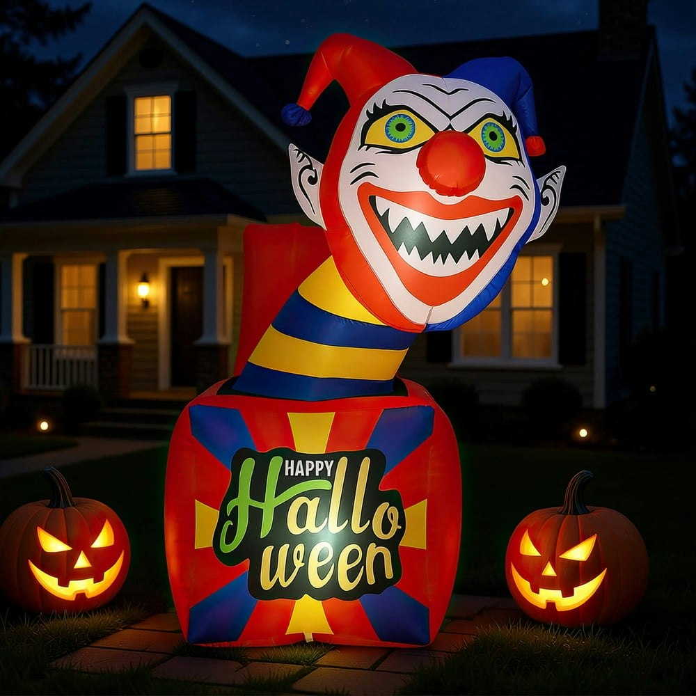 Costway 5-Foot Halloween Inflatable Circus Clown Decoration: $32.99 Costway 5-Foot Halloween Inflatable Circus Clown Decoration: $32.99