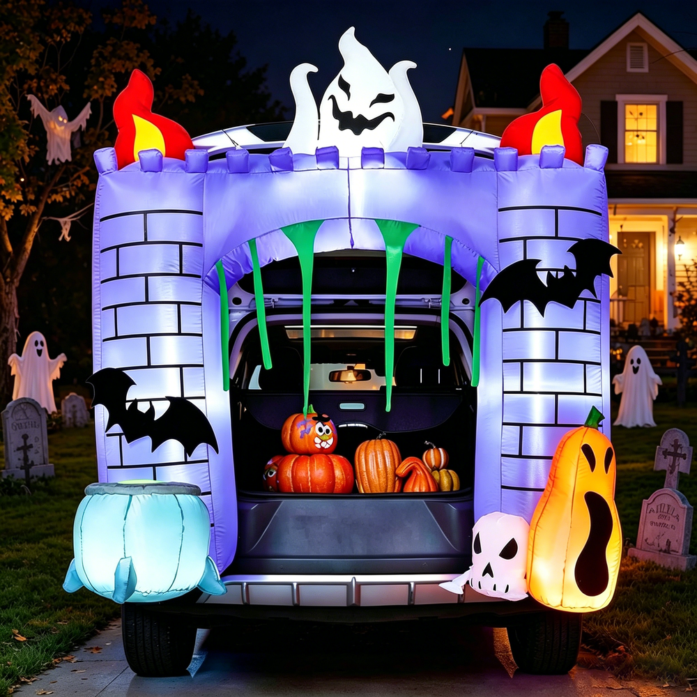 Joyfy 6-Foot Halloween Inflatable Haunted Castle Decoration: $39.99 Joyfy 6-Foot Halloween Inflatable Haunted Castle Decoration: $39.99