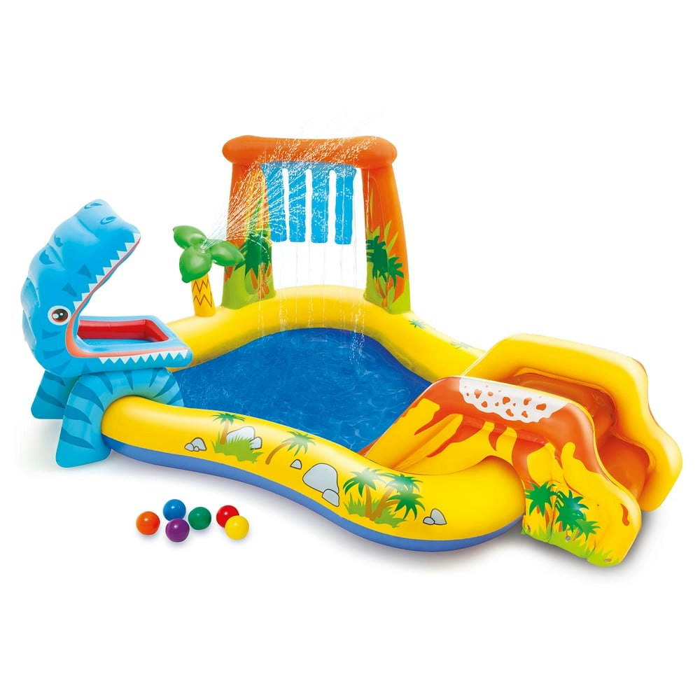 Intex Dinosaur Inflatable Kids Pool and Play Center: $40.99 Intex Dinosaur Inflatable Kids Pool and Play Center: $40.99