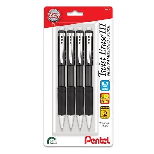 Pentel Twist-Erase III 0.9mm Mechanical Pencil 4-Pack: $12.89 Pentel Twist-Erase III 0.9mm Mechanical Pencil 4-Pack: $12.89