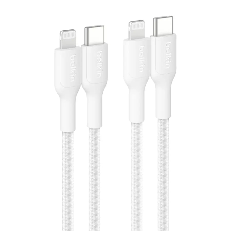 Belkin Boost↑Charge USB-C to Lightning Cable 2-Pack: $11