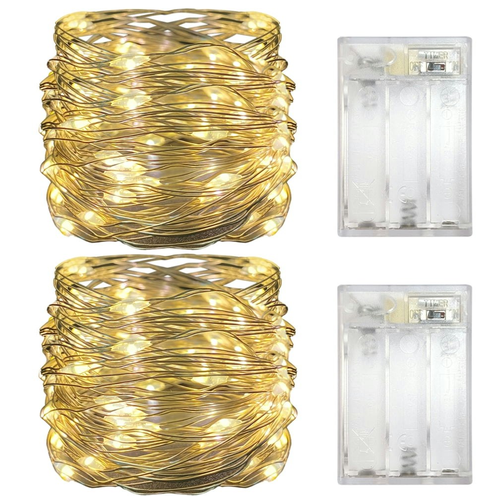 Yalin 10-Foot Battery-Operated LED Mini Fairy String Lights 2-Pack: $7.99 Yalin 10-Foot Battery-Operated LED Mini Fairy String Lights 2-Pack: $7.99