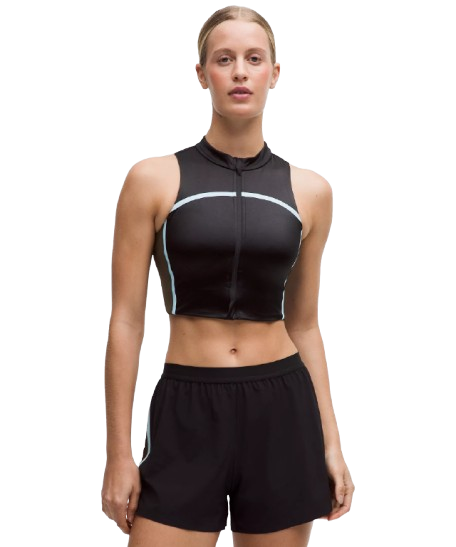 lululemon Women's Satin Shine Full-Zip Tank Top: $39 lululemon Women's Satin Shine Full-Zip Tank Top: $39