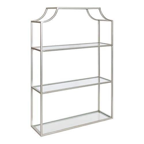 Kate and Laurel Ciel Glam 20" x 30" 3-Tier Scalloped Wall Shelf: $109.19