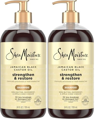 SheaMoisture Jamaican Black Castor Oil Strengthen and Restore Shampoo 24-oz. 2-Pack: $30.55 SheaMoisture Jamaican Black Castor Oil Strengthen and Restore Shampoo 24-oz. 2-Pack: $30.55