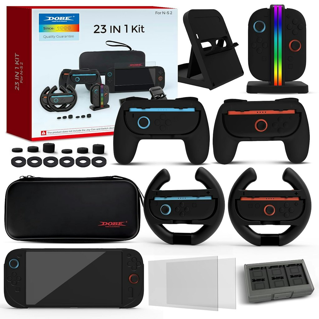23-in-1 Accessories Bundle for Nintendo Switch 2: $20 23-in-1 Accessories Bundle for Nintendo Switch 2: $20