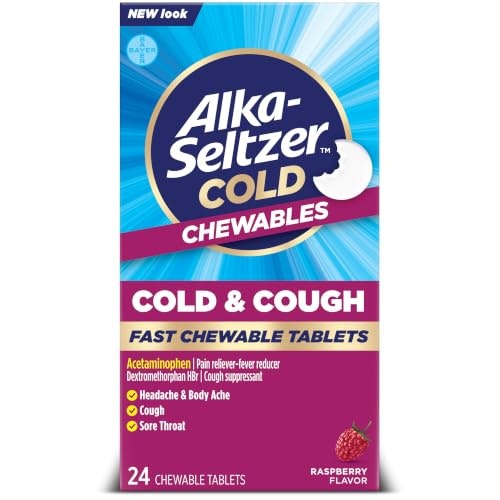 Alka-Seltzer Cold and Cough Chewable Tablets 24-Count: $3.67