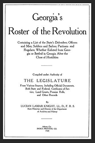 Georgia's Roster of the Revolution: $22.18